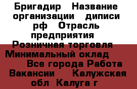 Бригадир › Название организации ­ диписи.рф › Отрасль предприятия ­ Розничная торговля › Минимальный оклад ­ 35 000 - Все города Работа » Вакансии   . Калужская обл.,Калуга г.